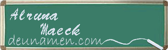 Alruna Maeck Visitenkarte